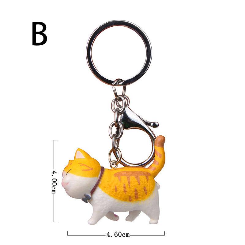 Keychains - Kawaii Keychain - Fat Cat - Yellow
