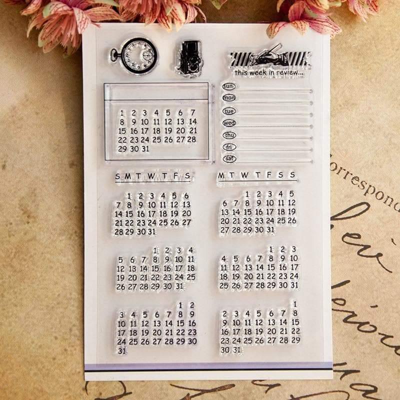 Decorative Stamps - Clear Stamps - Perpetual Calendar - Default Title