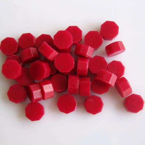 Raw Candle Wax - Colored Sealing Wax - Red wine