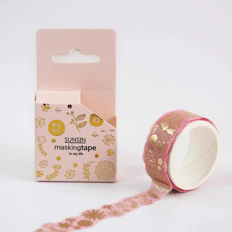 Individual Washi Tapes - Golden Washi Tapes - Sunsin In my Life Masking Tape - Flesh color