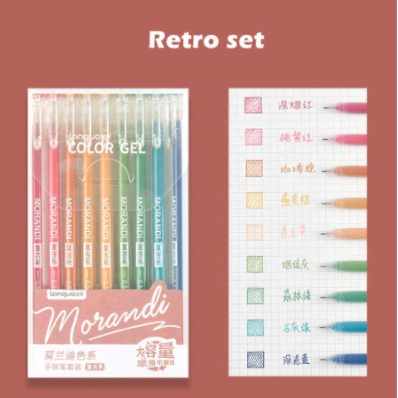 Gel Pen Sets - Gel Pen Set - Morandi - Retro