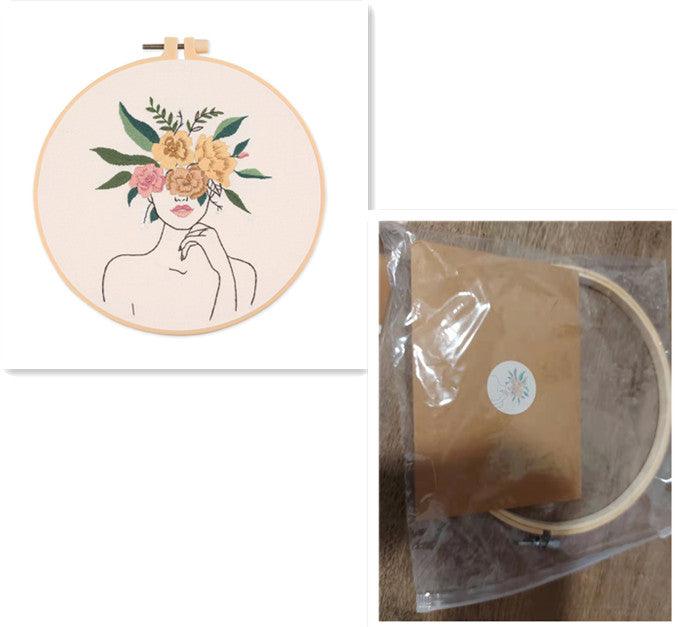 Embroidery Kits - Embroidery Kit - Floral Woman -