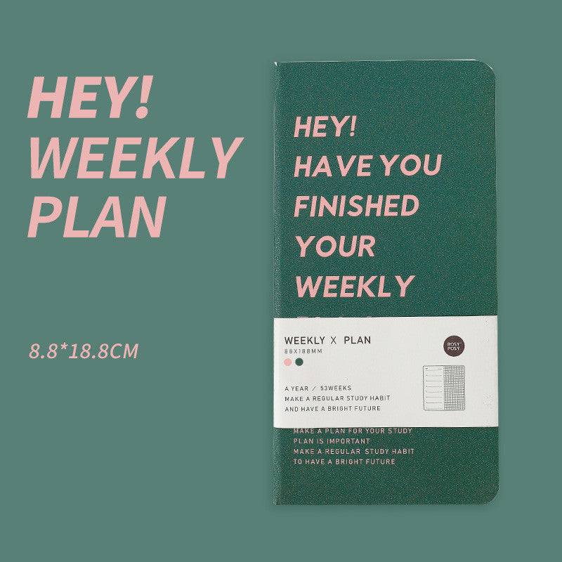 Planners - Weekly Plan Notebook - Green