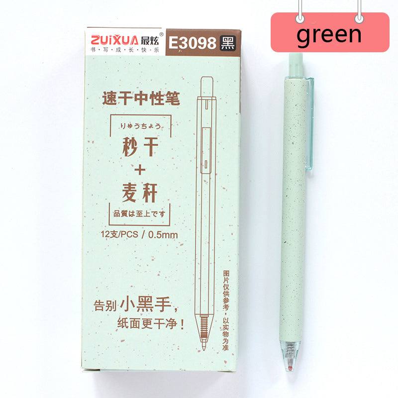 Push-Type Gel Pens - Push-Type Gel Pens - Green