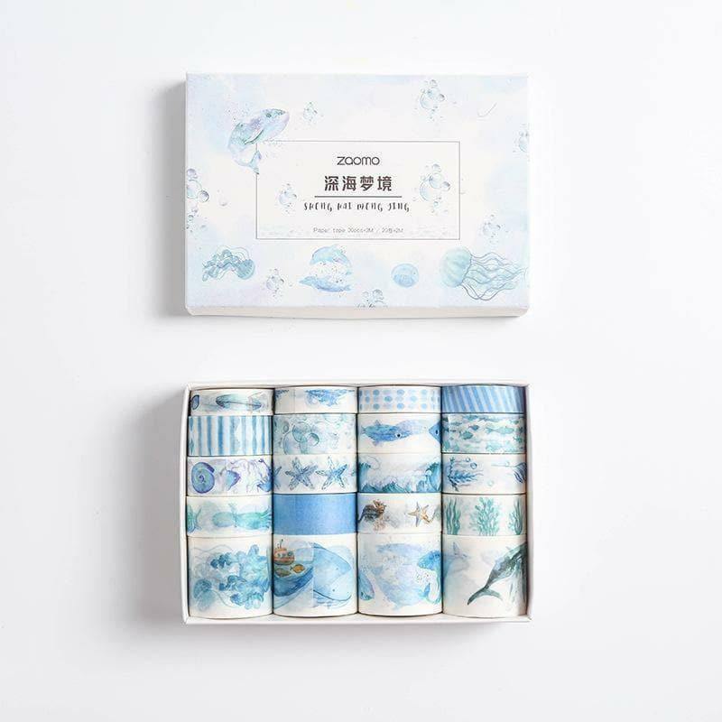 Washi Tape Sets - Washi Tape Set - Pastel Patterns - Deep Sea