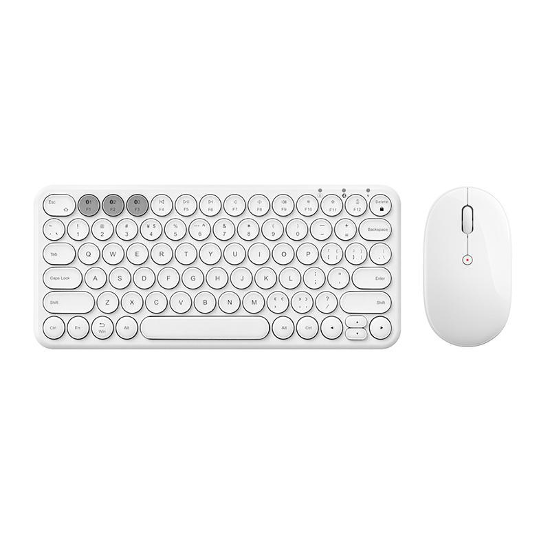 Keyboards - Rechargeable Keyboard Set - White / Mouse and keyboard set