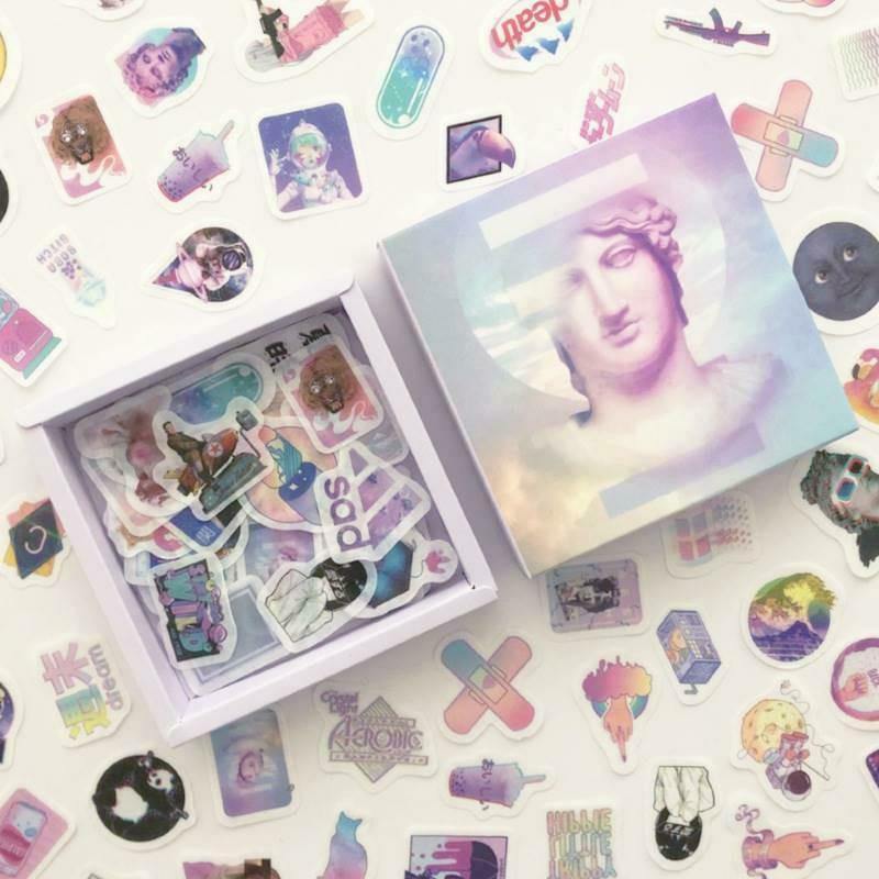 Decorative Stickers - Stickers - 200 Assorted Stickers - Purple