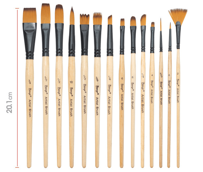 Paint Brushes - Paintbrush Set and Canvas Bag - Bianyo -