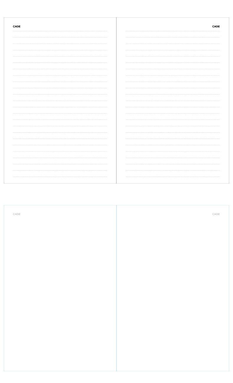 Notebooks & Notepads - Stationery Notebook - Cagie -