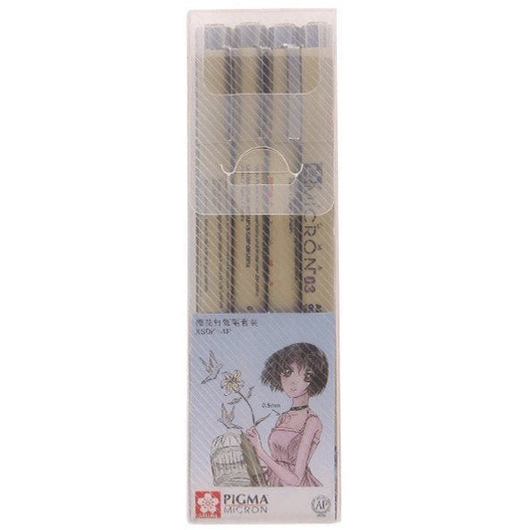 Fineliner Pens - Sakura Pigma Micron Fineliner Pen Set - Sakura Pigma Micron - 4 pcs