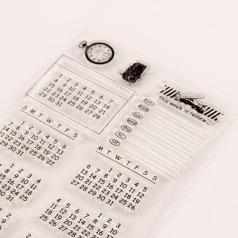 Decorative Stamps - Clear Stamps - Perpetual Calendar -