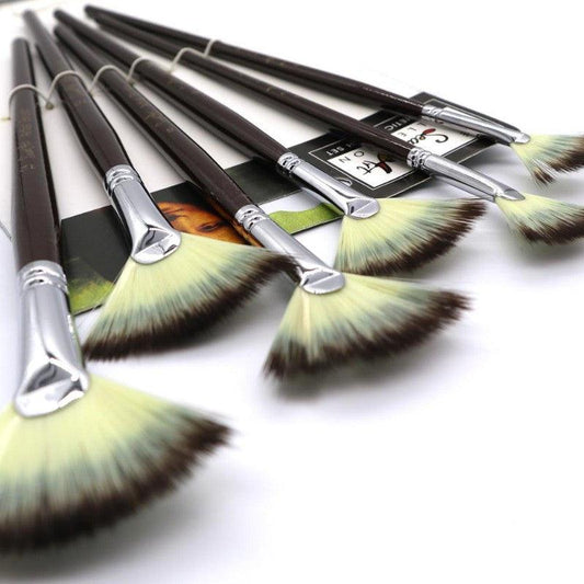 Fan Paintbrush Sets - Fan Paintbrush Set - SeamiArt -