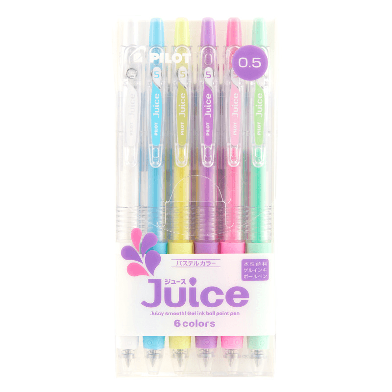 Gel Pen Sets - Gel Ink Ball Point Pen Set - Pilot Juice - Pastel