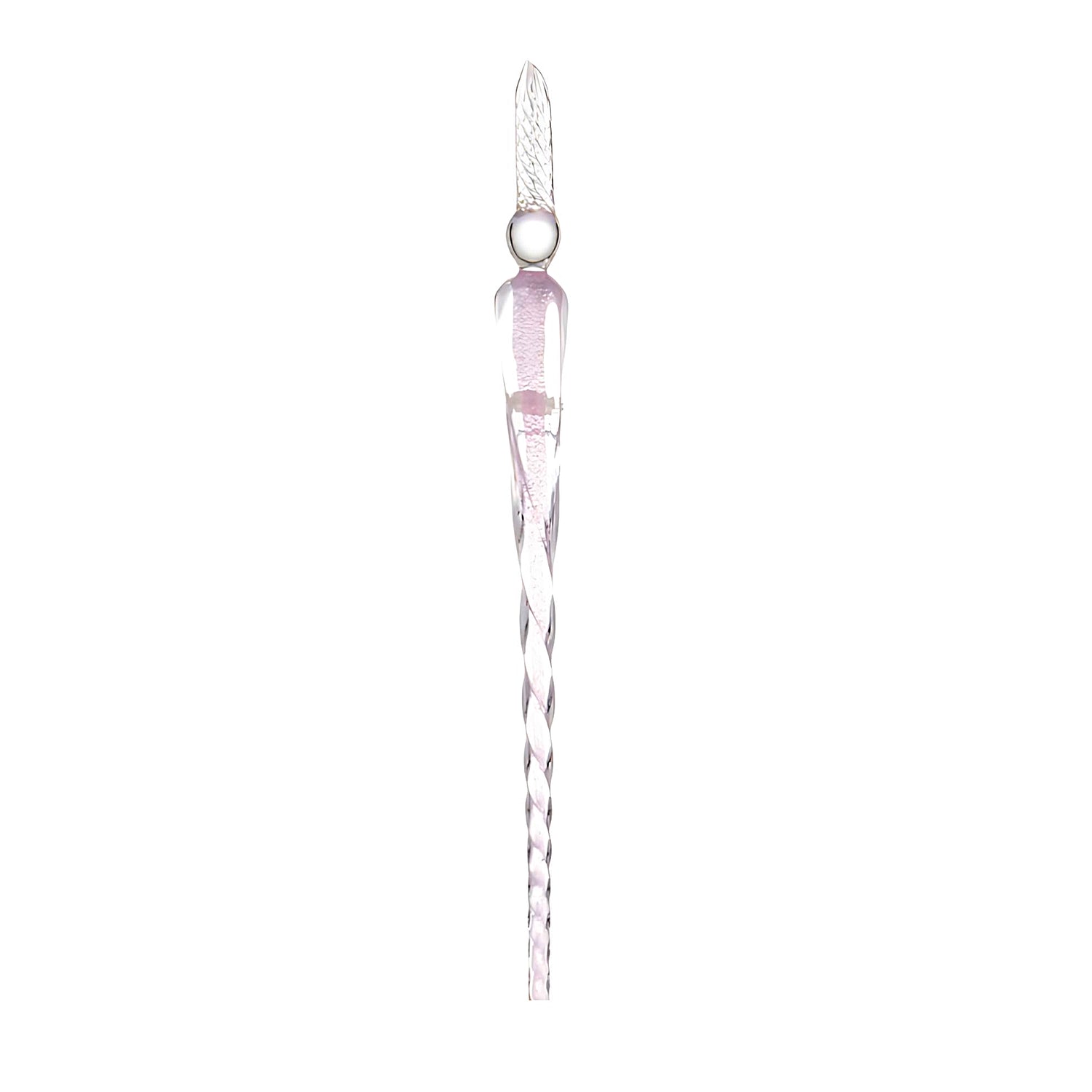 a pink glass dip pen