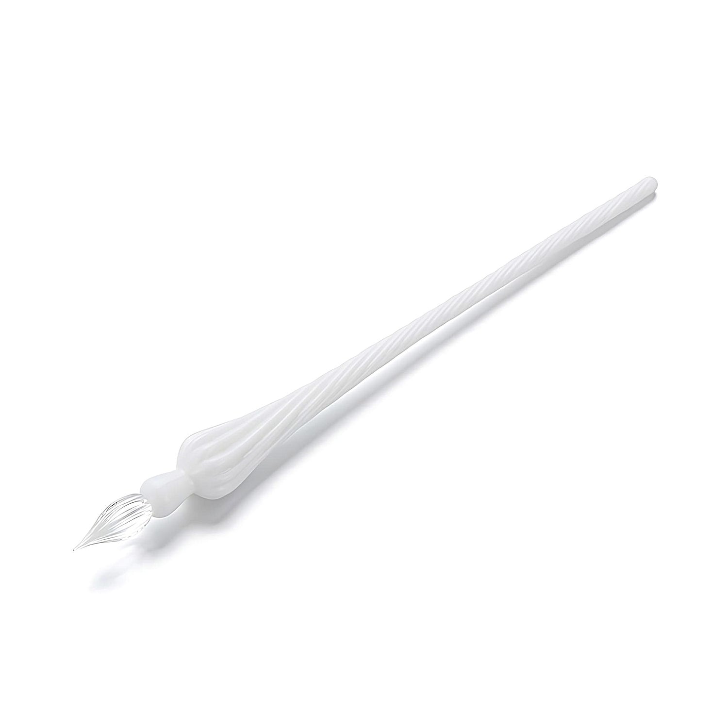 a white glass dip pen