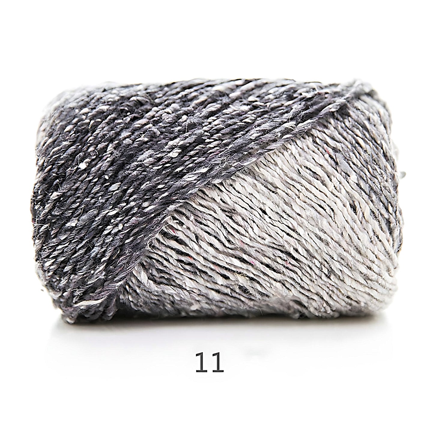 a grey gradient color polyester yarn