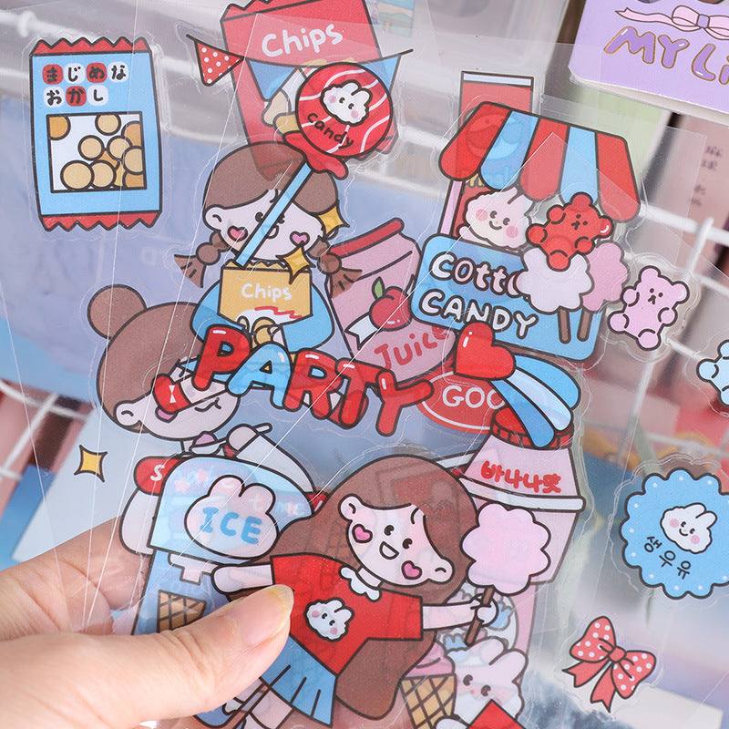Decorative Stickers - Large Stickers - Cute Girl -