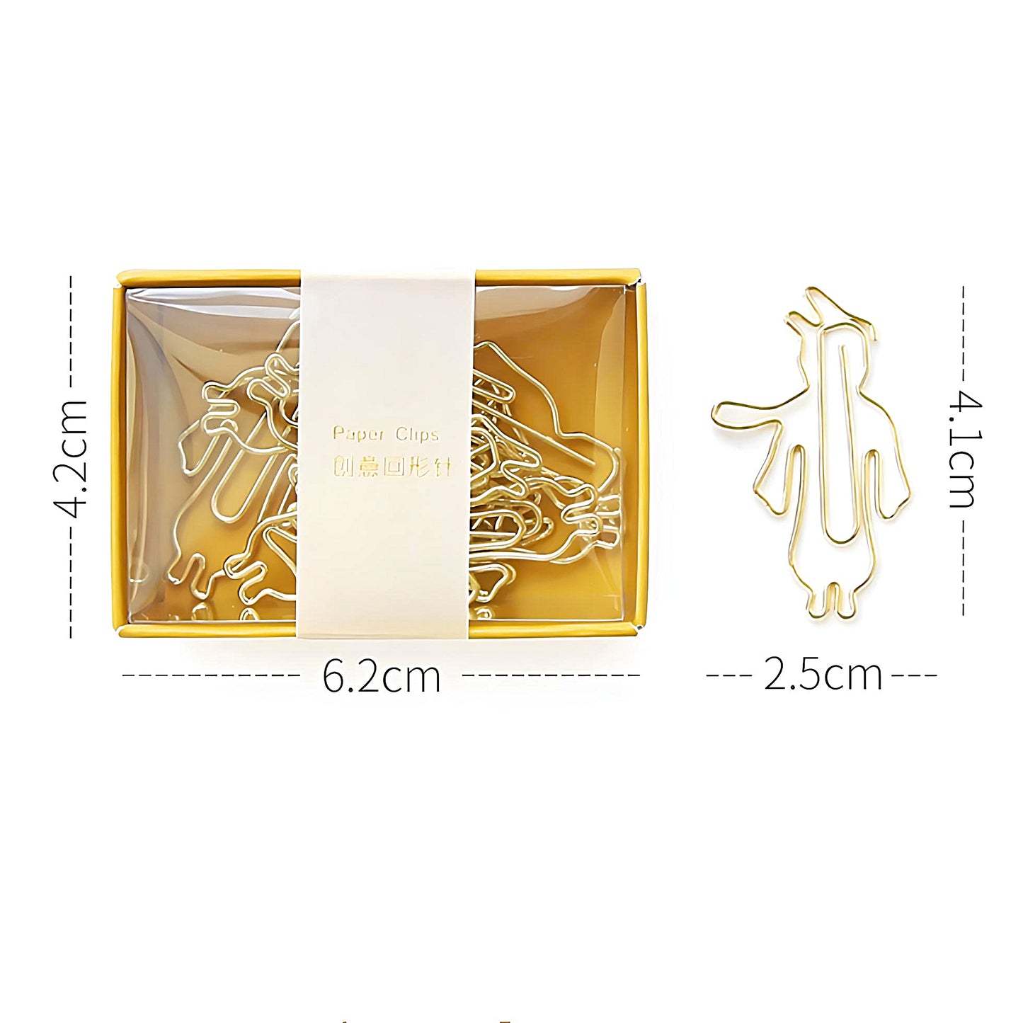a set of 8 metal paper clips in the shape of Little Prince