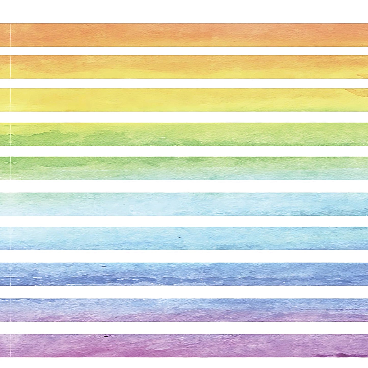 a thin washi tape set in rainbow colors