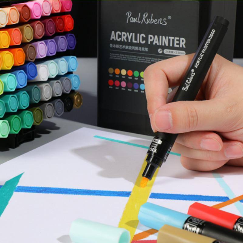 Art & Craft Paint - Paul Rubens White Acrylic Paint Marker -