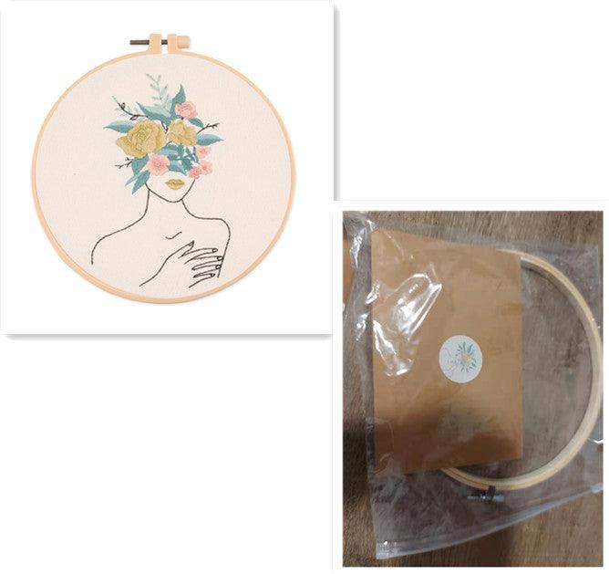 Embroidery Kits - Embroidery Kit - Floral Woman -
