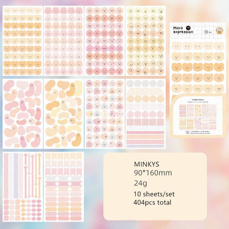 Sticker Sheets - Micro Expression Stickers - Warm Sun
