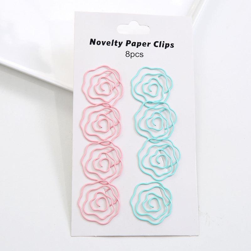 Paper Clips - Cute Paper Clips - Rose flower