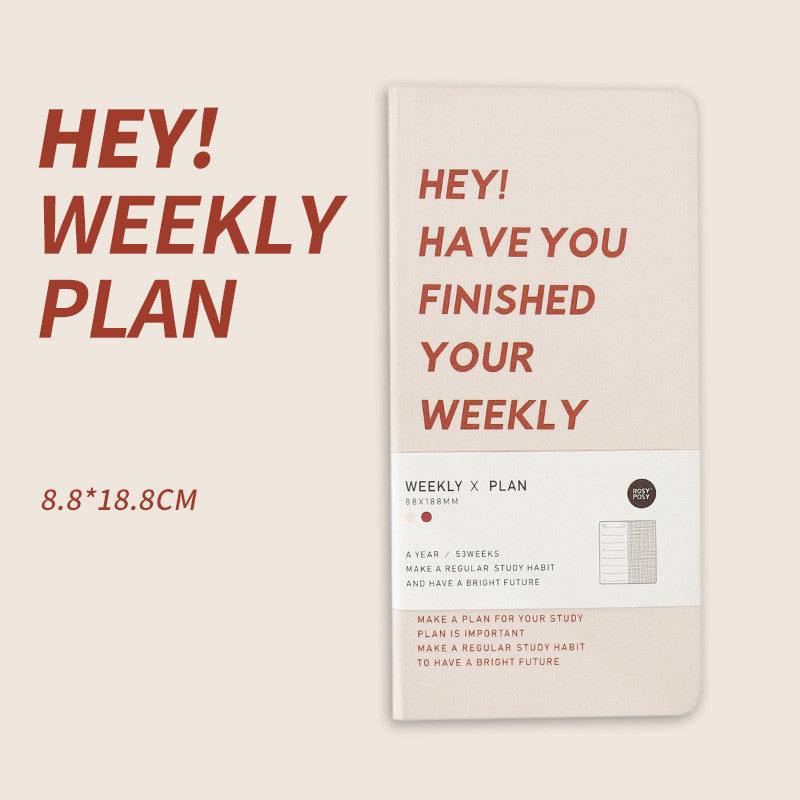 Planners - Weekly Plan Notebook - Brown