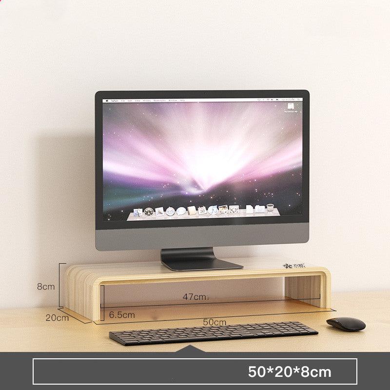 Desktop Organizers - Bamboo Monitor Stand Riser - Desktop Organizer -