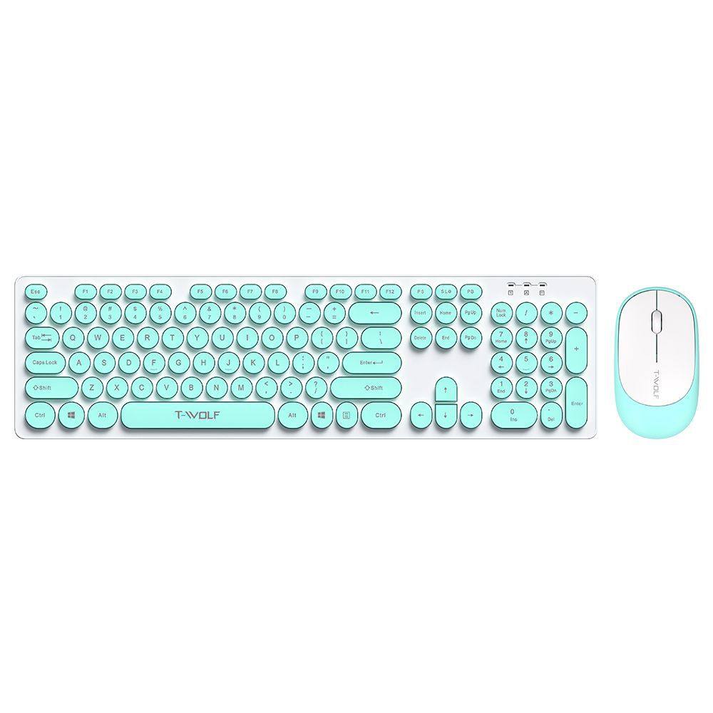 Keyboards - Wireless Keyboard and Mouse Set - Green