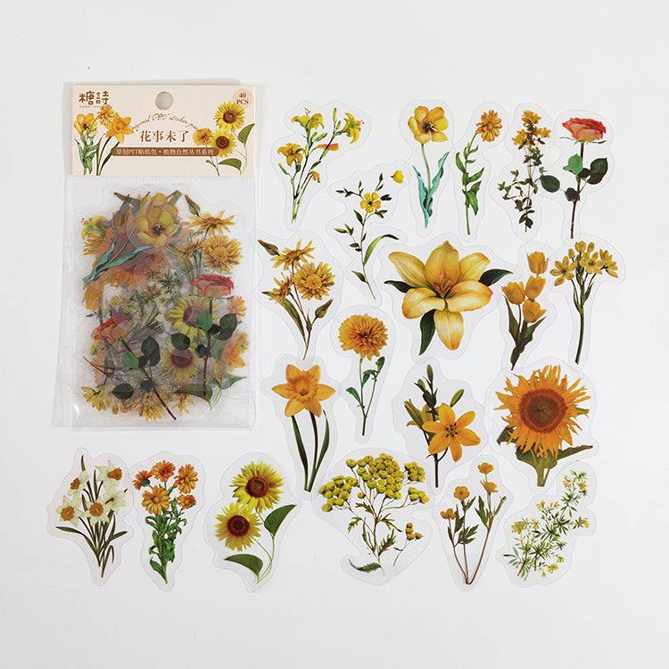 Sticker Sheets - Wildflower Stickers - D