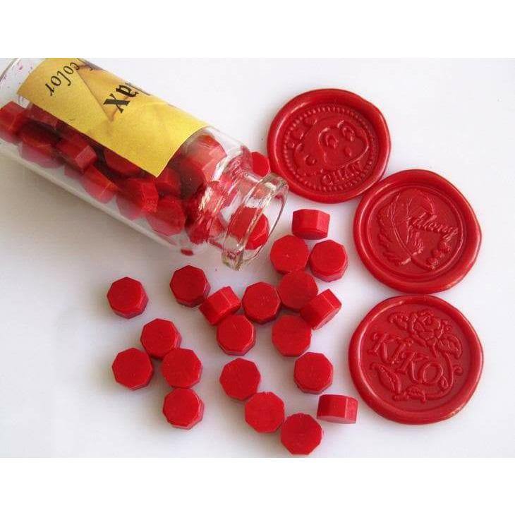 Raw Candle Wax - Colored Sealing Wax - China red