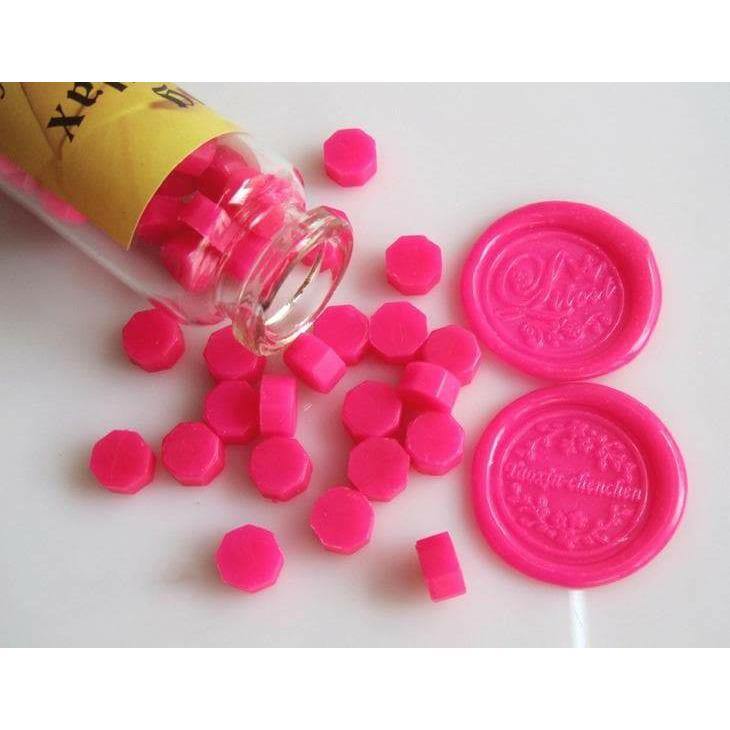 Raw Candle Wax - Colored Sealing Wax - Rose Red