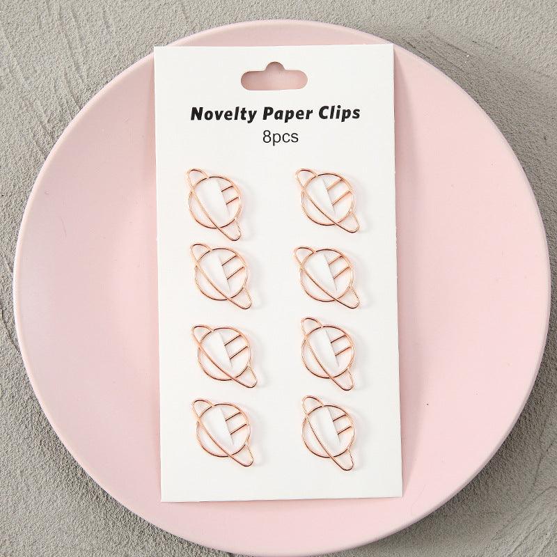 Paper Clips - Cute Paper Clips - Golden planet