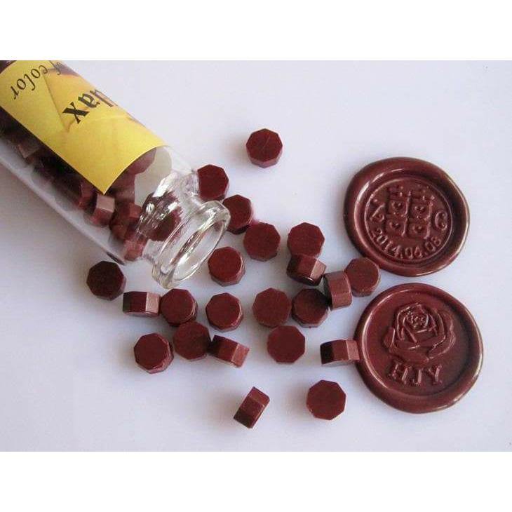 Raw Candle Wax - Colored Sealing Wax - Deep red