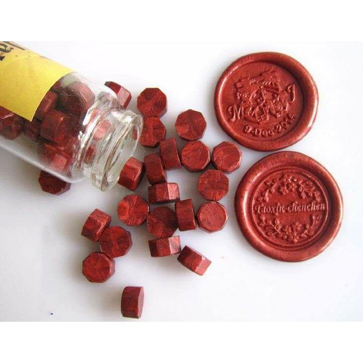 Raw Candle Wax - Colored Sealing Wax - New wine red