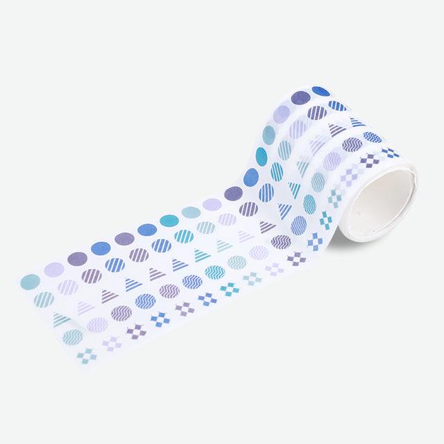 Sticker Rolls - Geometric Sticker Roll - Blue